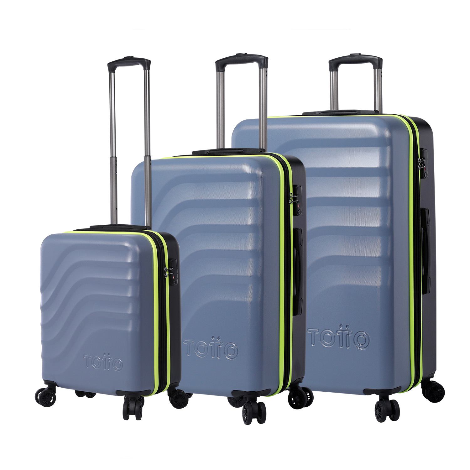 Juego de maletas trolley Folkstone Gray - Bazy +